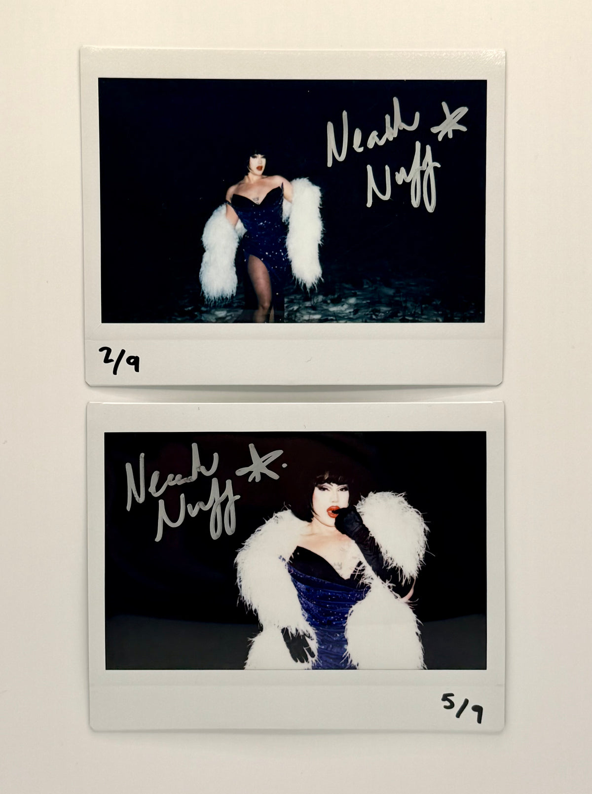 Nearah Nuff - Signed Evening Wear Look Polaroid