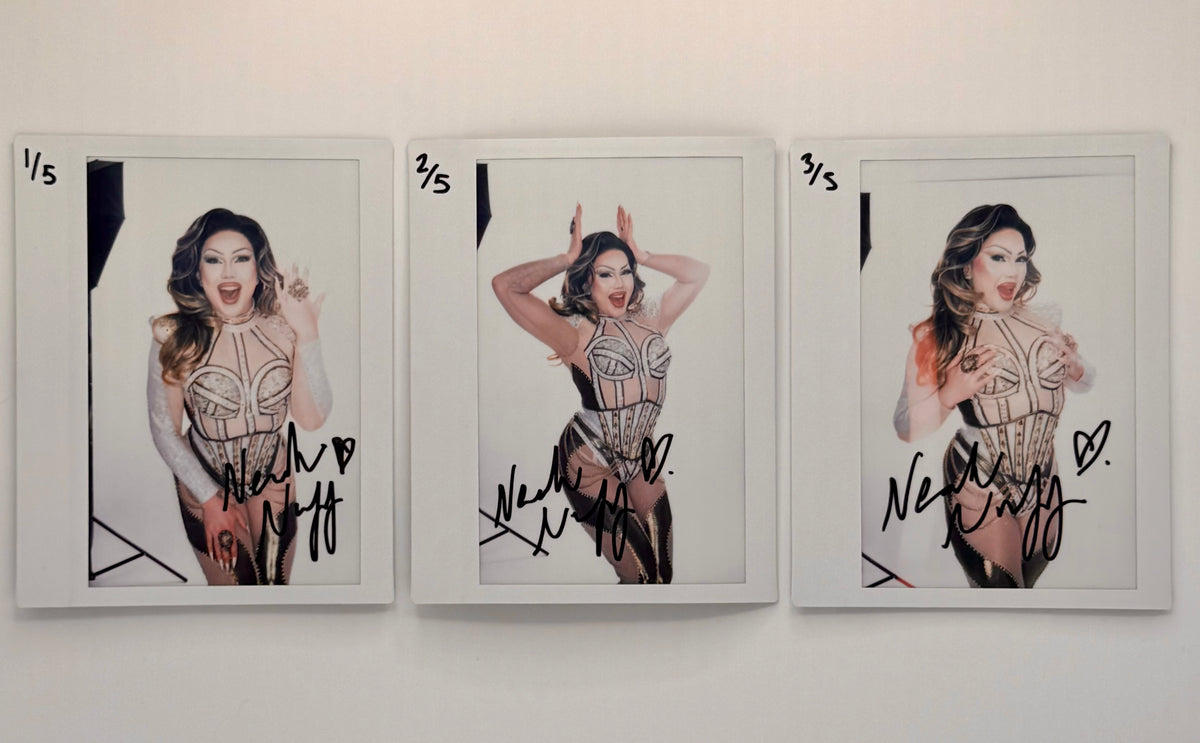 Nearah Nuff - Signed Lip Sync Look Polaroid