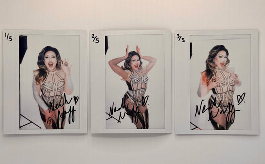 Nearah Nuff - Signed Lip Sync Look Polaroid