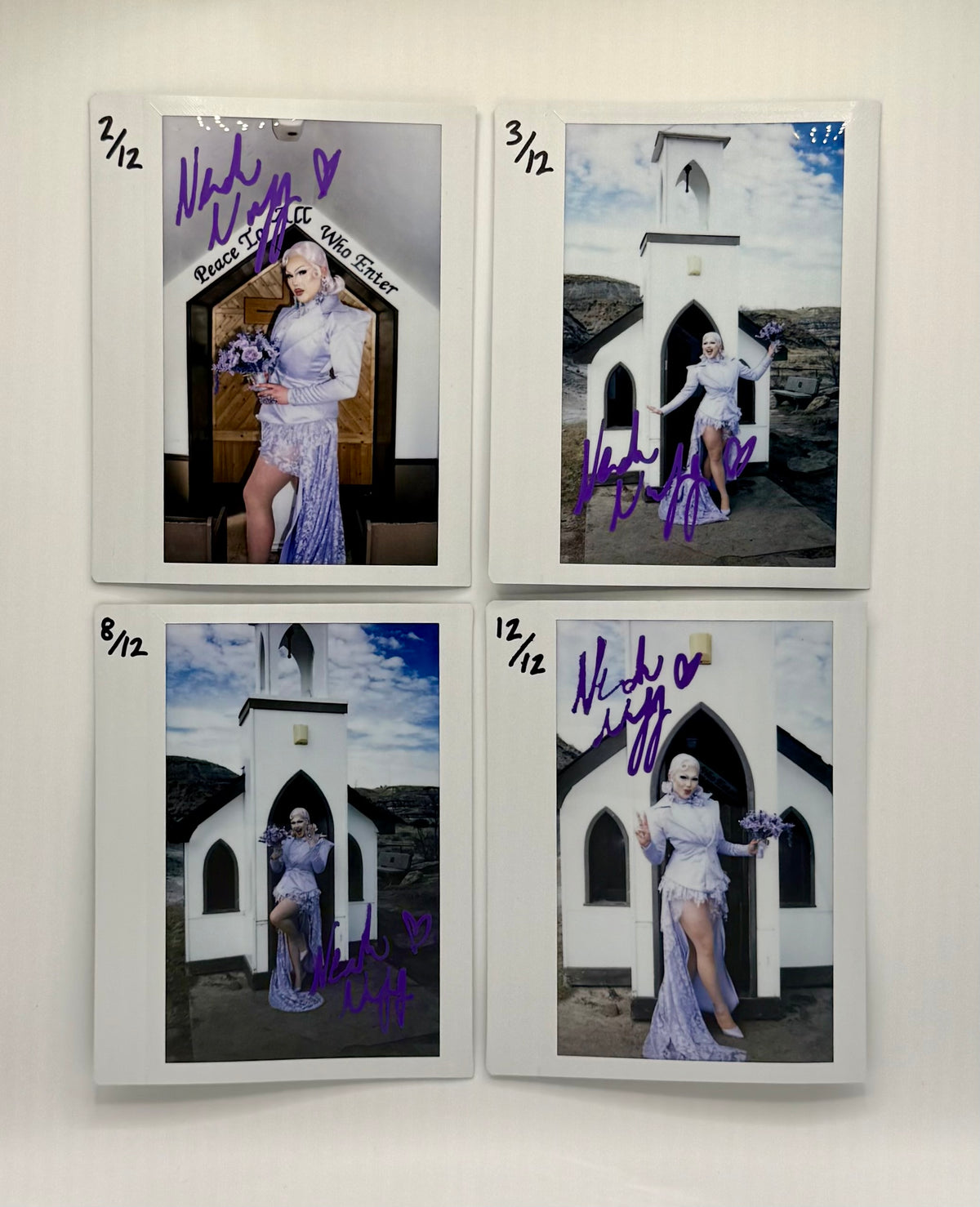 Nearah Nuff - Signed Lavender Haze Look Polaroid