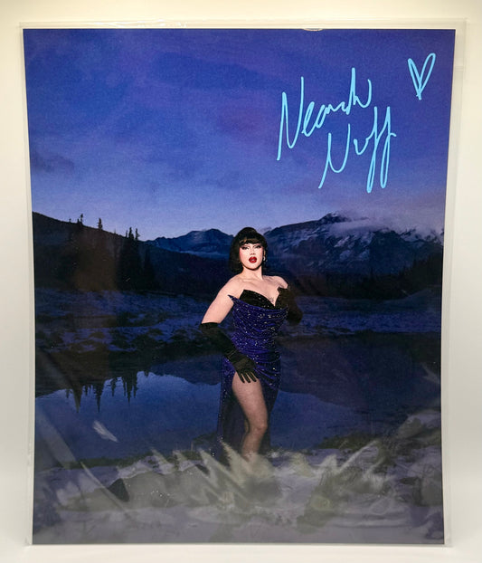 Nearah Nuff - Signed 8x10 Print - Evening Wear Runway Look